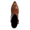 Santiags en cuir avec détails métallisés - marron