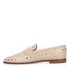 Penny loafers en cuir avec clous - beige