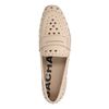 Penny loafers en cuir avec clous - beige