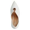 Escarpins cuir avec talon miroir - blanc