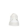 Baskets en cuir avec imprimé léopard - blanc