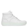 Baskets mi-hautes en cuir - blanc