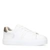 Baskets en cuir avec détail - blanc