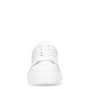 Baskets en cuir avec détail - blanc