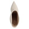 Bottes courtes en cuir avec talon aiguille - blanc