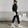 Bottes à lacets en cuir avec semelle plateforme - blanc cassé