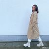 Bottes à lacets en cuir avec semelle plateforme - blanc cassé