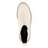 Chelsea boots en cuir - blanc cassé