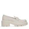 Loafers de couleur café latte en cuir
