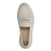 Loafers de couleur café latte en cuir