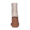 Bottines couleur café latte au talon bottier