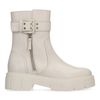 Bottines en cuir avec boucle - couleur café latte