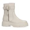 Bottines en cuir avec boucle - couleur café latte
