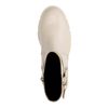 Bottines en cuir avec boucle - couleur café latte