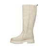 Bottes hautes en cuir - beige