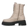 Bottines motardes matelassées - blanc cassé