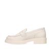 Penny loafers en cuir - blanc cassé