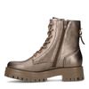 Bottines à lacets en cuir - bronze