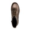 Bottines à lacets en cuir - bronze