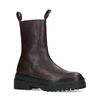 Chelsea boots en cuir - marron