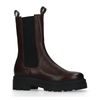 Chelsea boots en cuir - marron