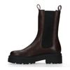 Chelsea boots en cuir - marron