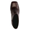 Bottines cuir à talon - marron foncé