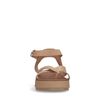 Sandales à plateforme en cuir - camel