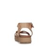 Sandales à plateforme en cuir - camel