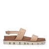 Sandales en cuir - camel
