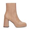 Bottines à talon cubain - marron