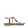 Sandales en cuir - nude