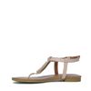 Sandales en cuir - nude