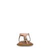 Sandales en cuir avec détails dorés - rose