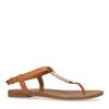 Sandales cuir avec détails - marron