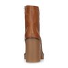 Bottines en cuir avec talon cubain - marron