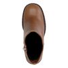 Bottines en cuir avec talon cubain - marron