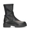 Chelsea boots cuir et synthétique - noir