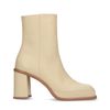 Bottines à talon cubain - jaune