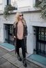 Bottines motardes en cuir avec boucles - noir