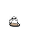 Sandales en cuir avec perles - noir
