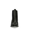 Bottines cuir à talon avec imprimé serpent - noir
