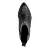 Bottines en cuir avec clous - noir