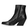 Bottines en cuir avec talon western Sacha x Jolielot - noir