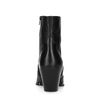 Bottines en cuir avec talon western Sacha x Jolielot - noir
