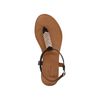 Sandales en cuir avec détails dorés - noir
