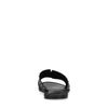 Claquettes en cuir avec clous - noir