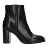 Bottines cuir à talon - noir