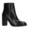 Bottines cuir à talon - noir