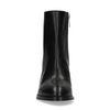 Bottines cuir à talon - noir